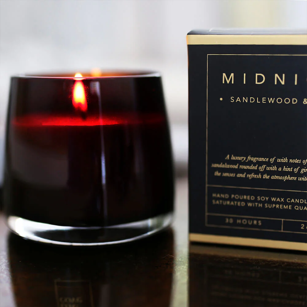 Midnight Luxury Soy Wax Candle - Image 6