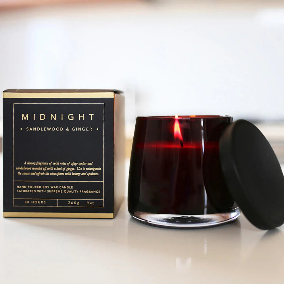 Midnight Luxury Soy Wax Candle - Image 7