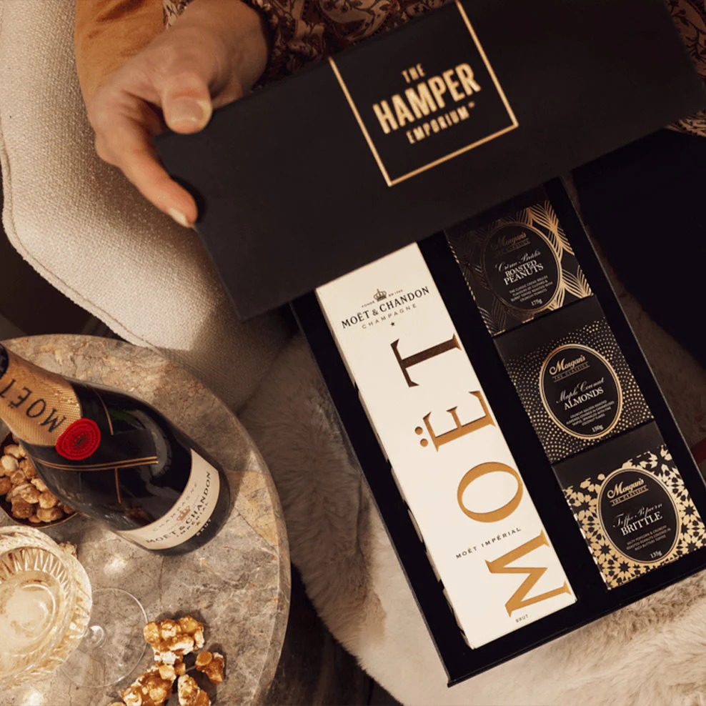 Moët with Aust Sweets & Nuts Hamper - Image 4
