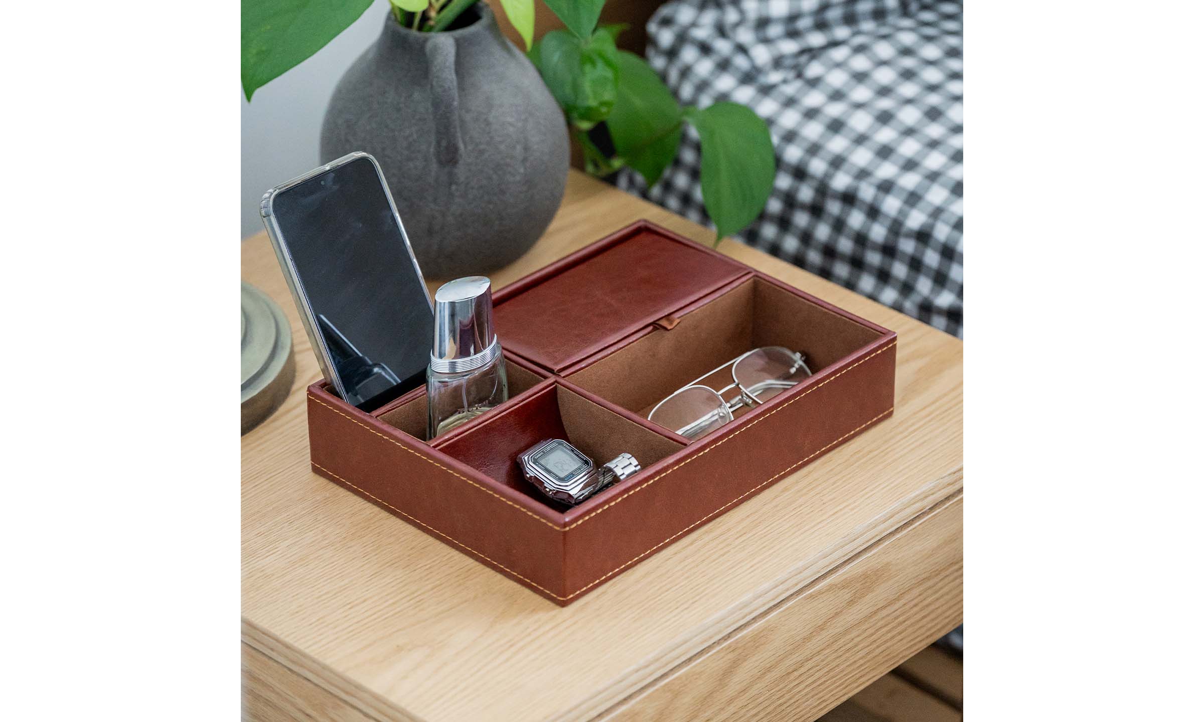 Palermo Mens Nightstand Organiser Tray
