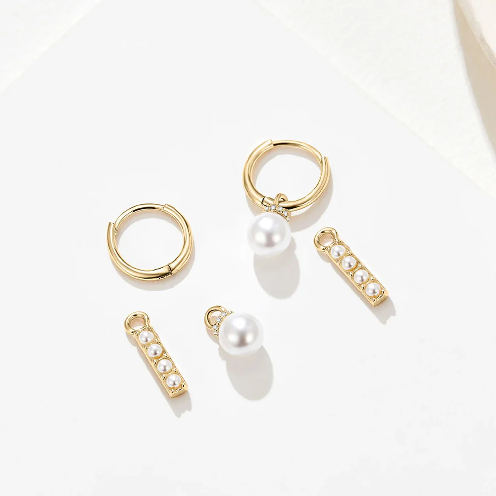 Pearl Essence Connection Earrings - Image 2
