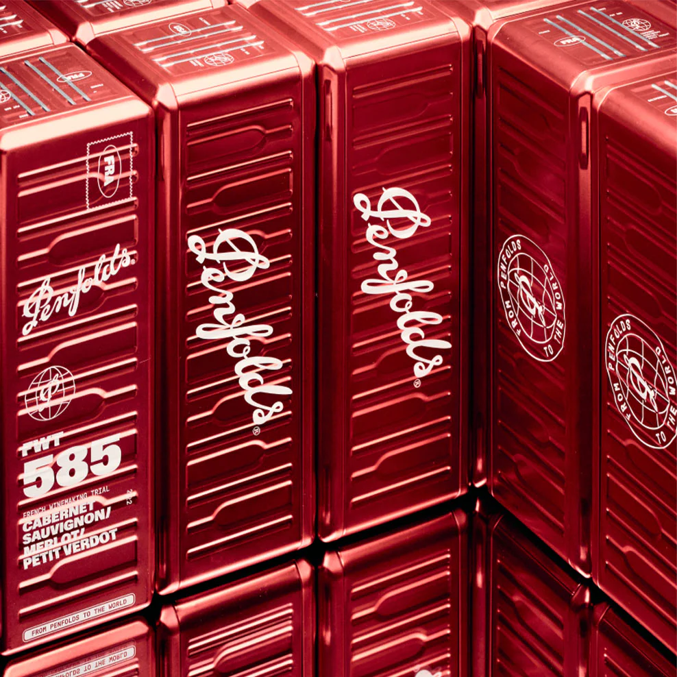 Penfolds FWT 585 Red Blend 2022 in Thematic Gift Tin - Image 2