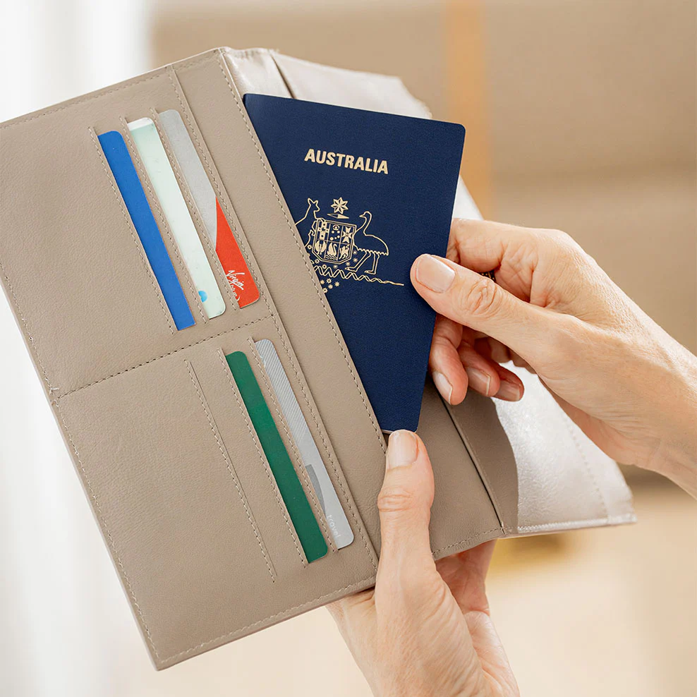Personalised Leather Deluxe Travel Set - Mocha - Image 3