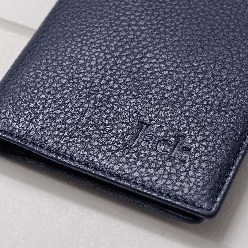 Personalised Leather Executive Travel Organiser - Navy - Image 5