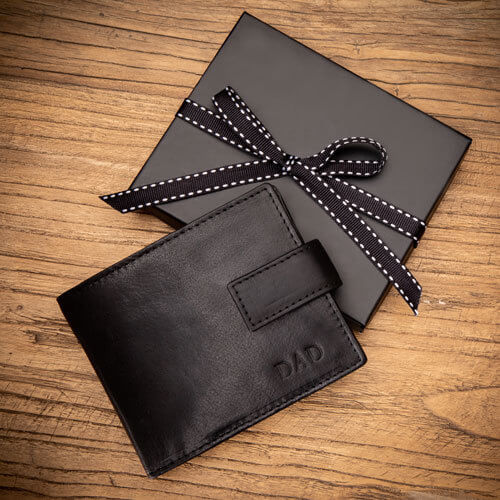 Personalised Leather Wallet - Black - Image 4