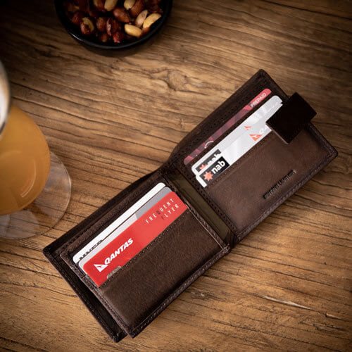 Personalised Leather Wallet - Brown - Image 2