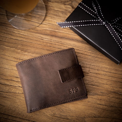 Personalised Leather Wallet - Brown - Image 5