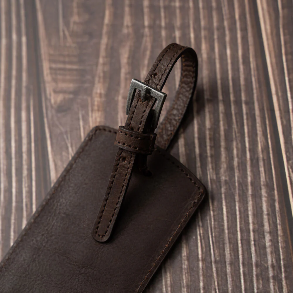 Personalised Leather Travel Set - Brown - Image 6