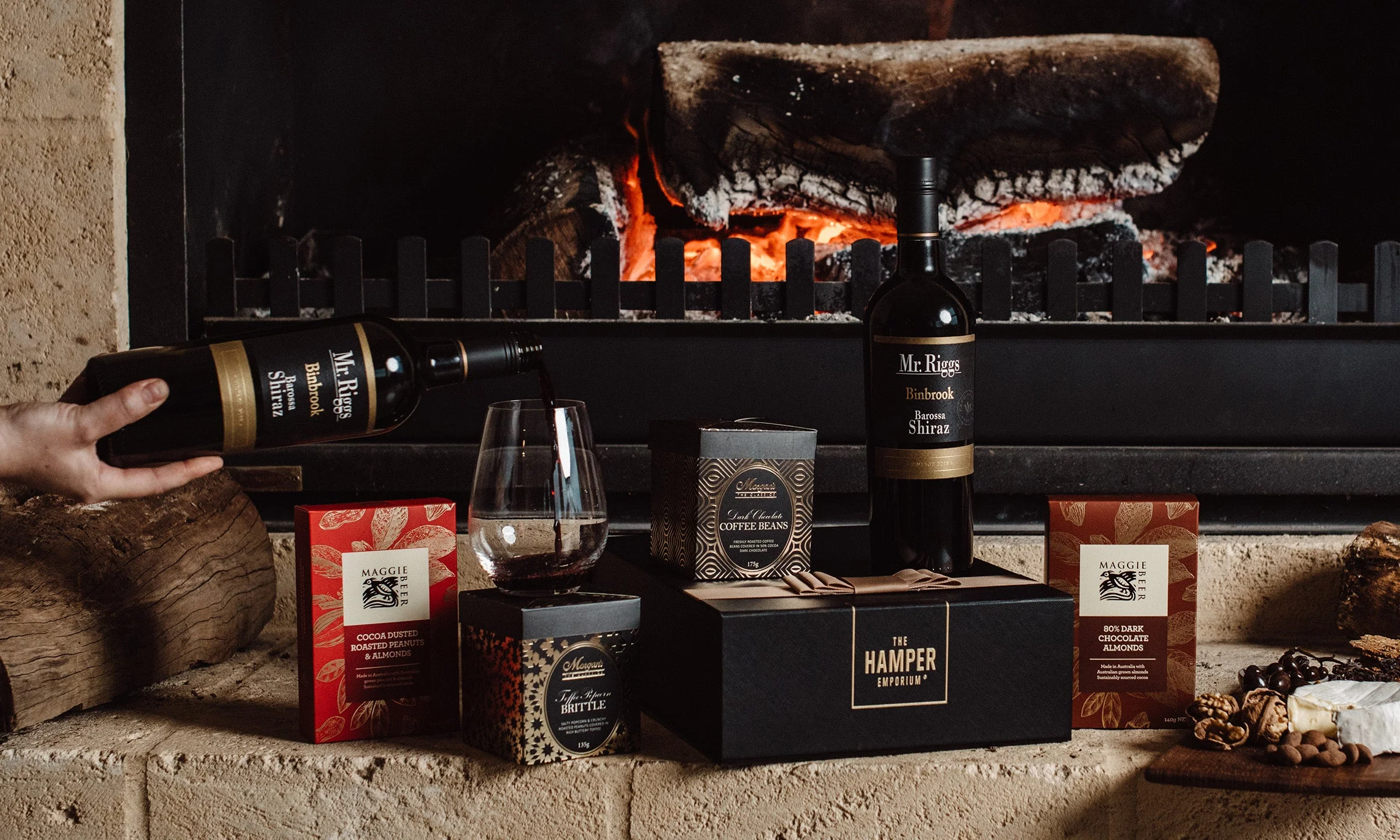 Red Wine Celebration with Glasses Hamper