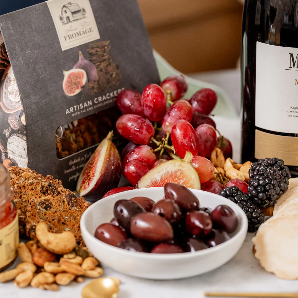 Red Wine & Nibbles Hamper with Dr Dough Donuts - Image 5