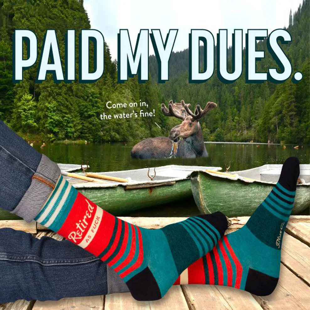 Retired as F*ck Men's Socks - One Size - Image 3