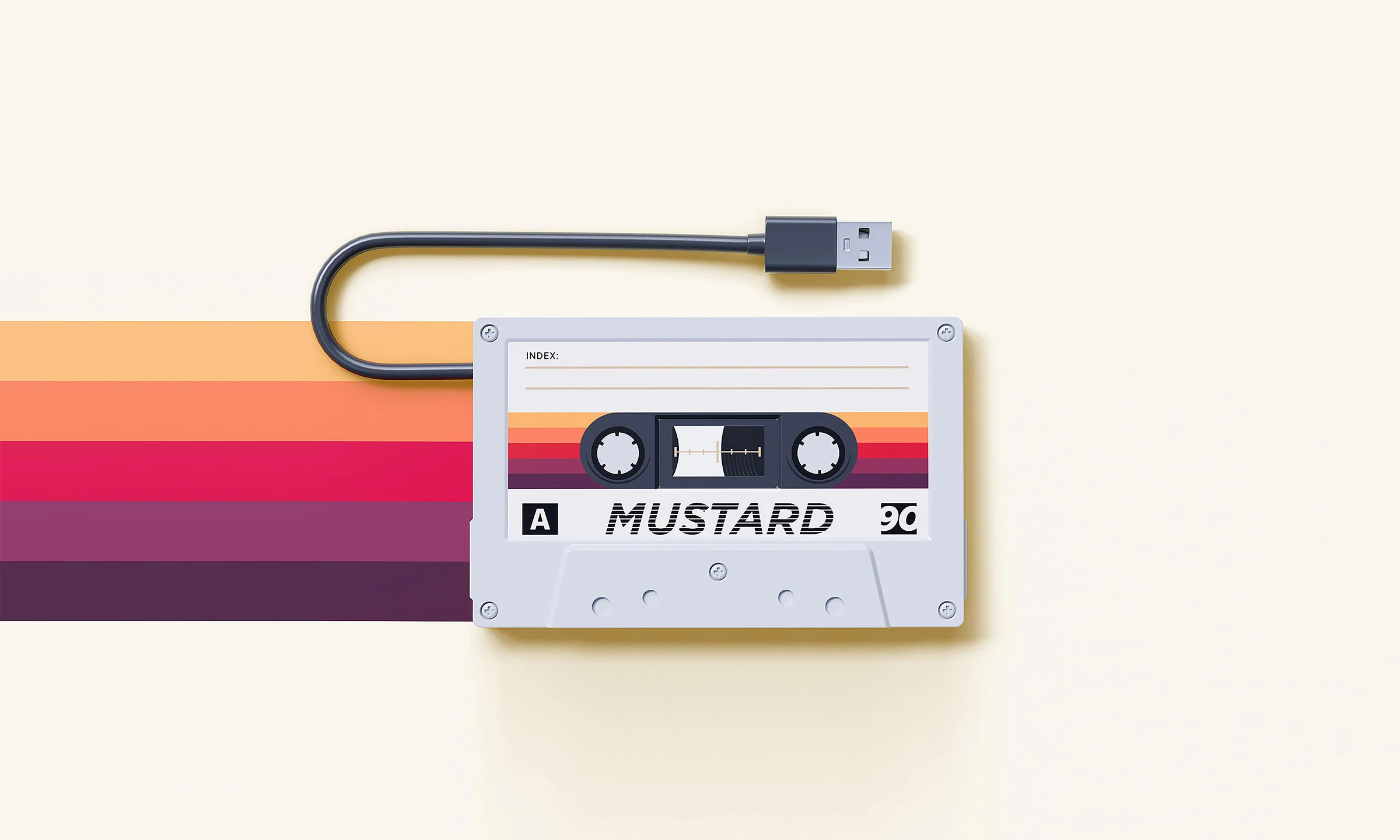 Retro Cassette USB Hub