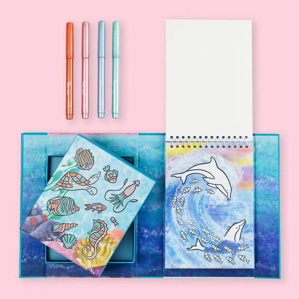 Shimmer Colouring Set - Sea Life - Image 3
