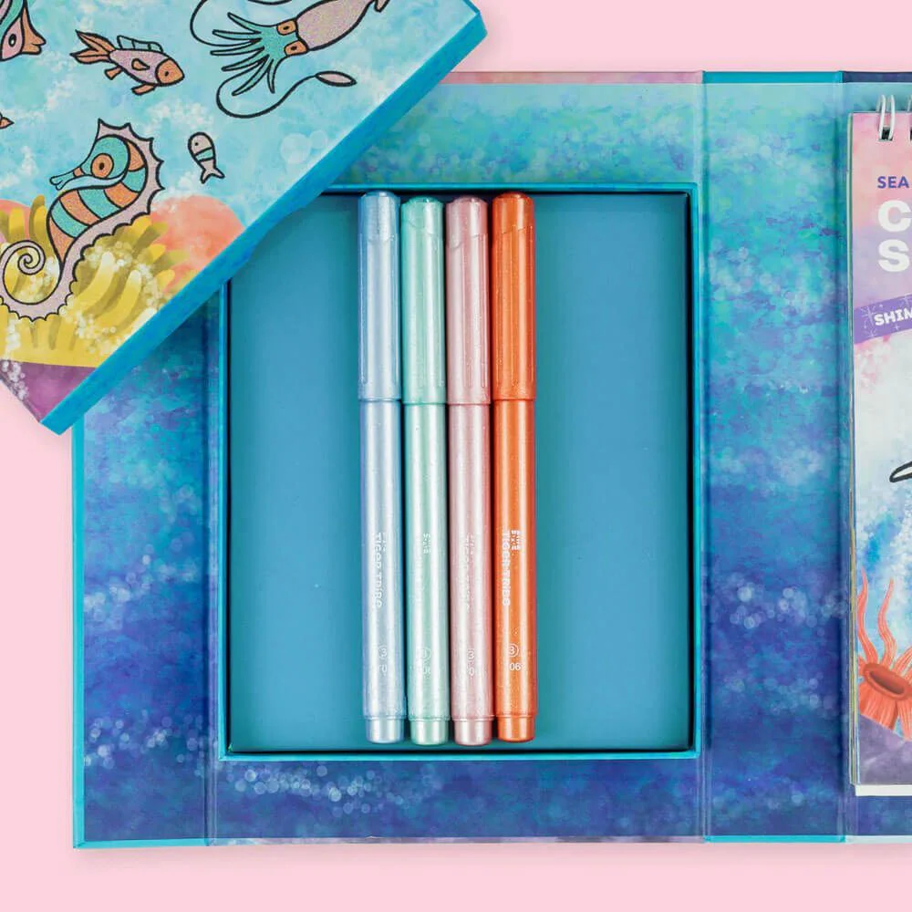 Shimmer Colouring Set - Sea Life - Image 4