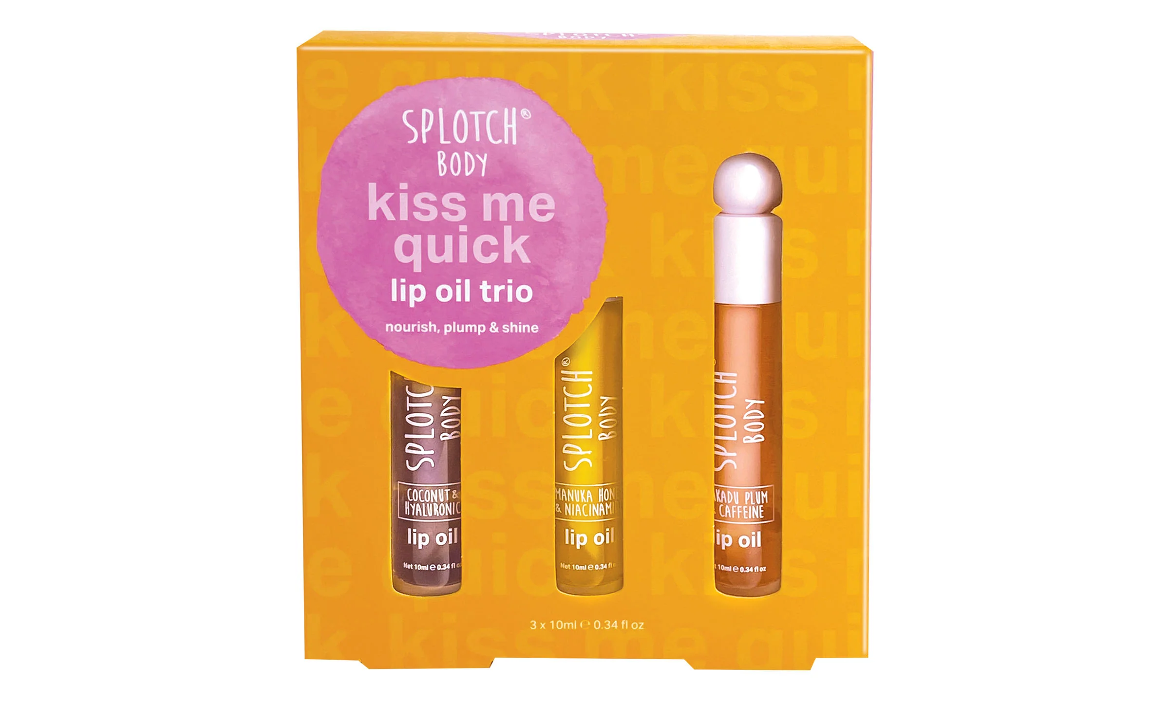 Splotch Kiss Me Quick Lip Oil Trio