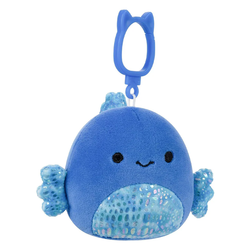 Squishmallows 3.5 Inch Little Blue Fish Clip-a-long - Image 2