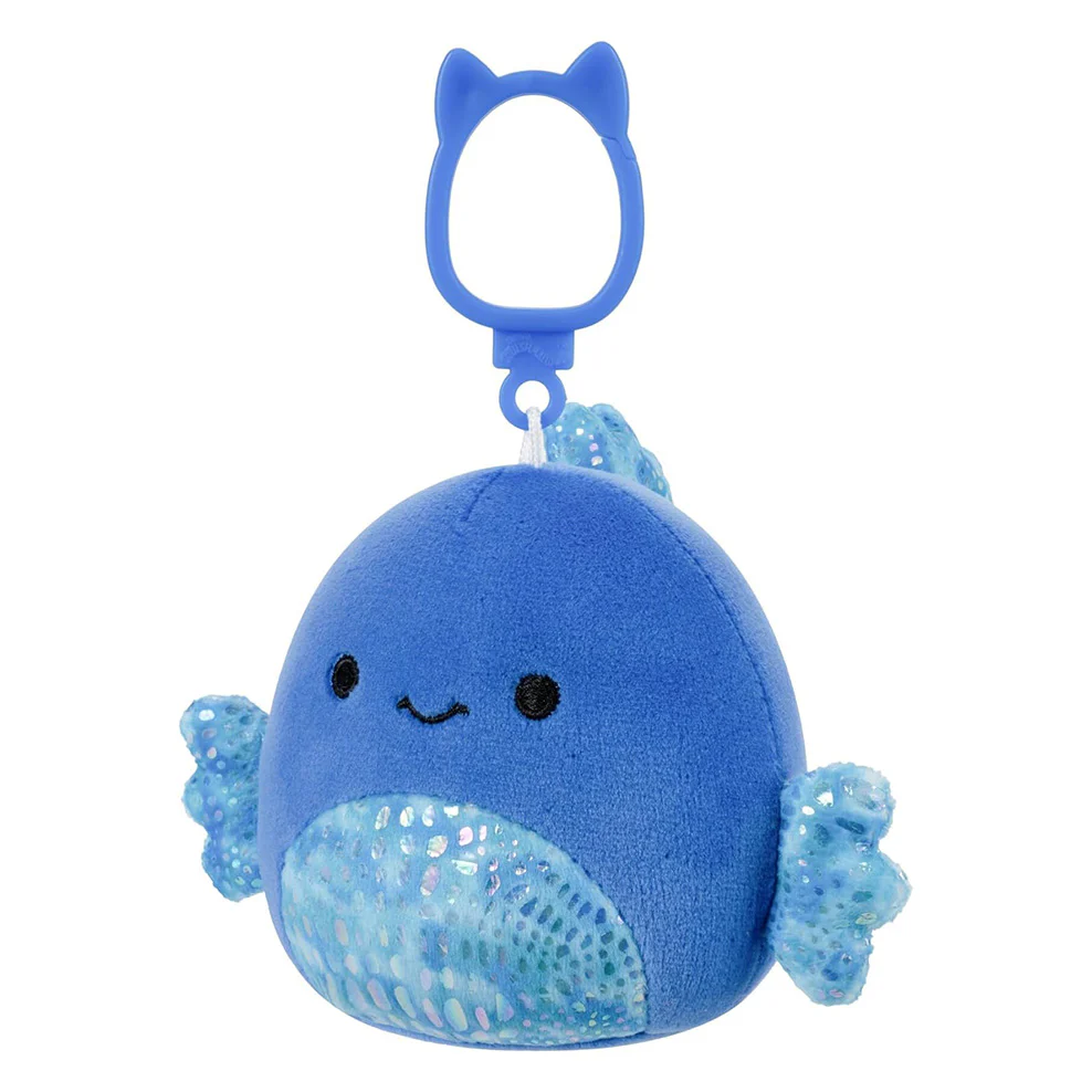 Squishmallows 3.5 Inch Little Blue Fish Clip-a-long - Image 3