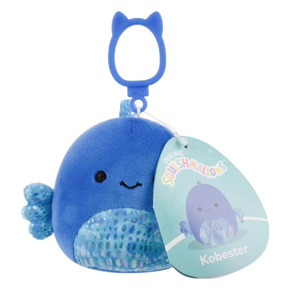 Squishmallows 3.5 Inch Little Blue Fish Clip-a-long - Image 4