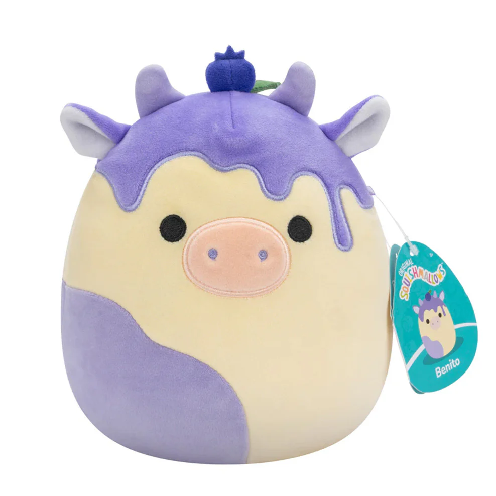 Squishmallows 7.5 Inch Little Plush Blueberry Cheesecake Cow - Image 3