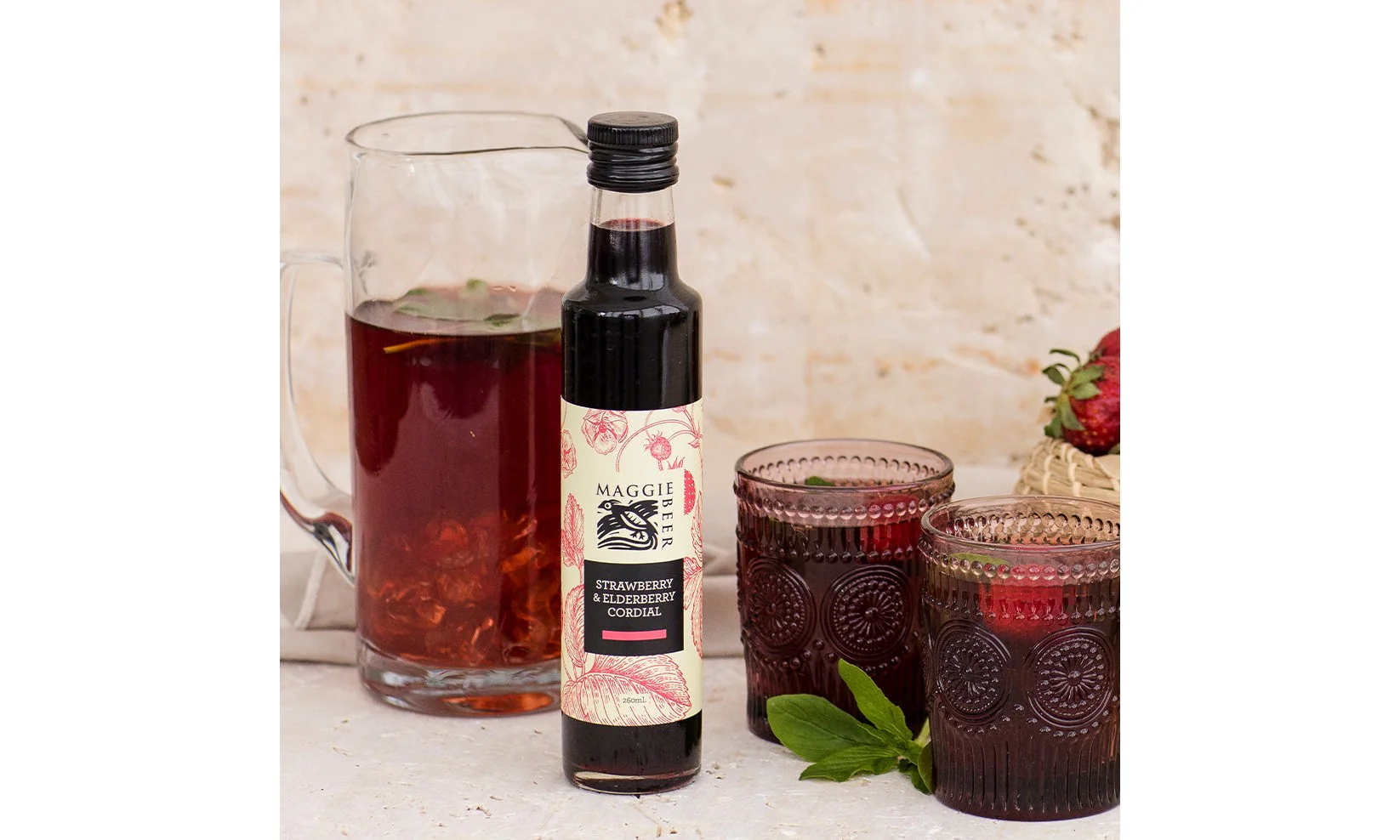 Strawberry & Elderberry Cordial