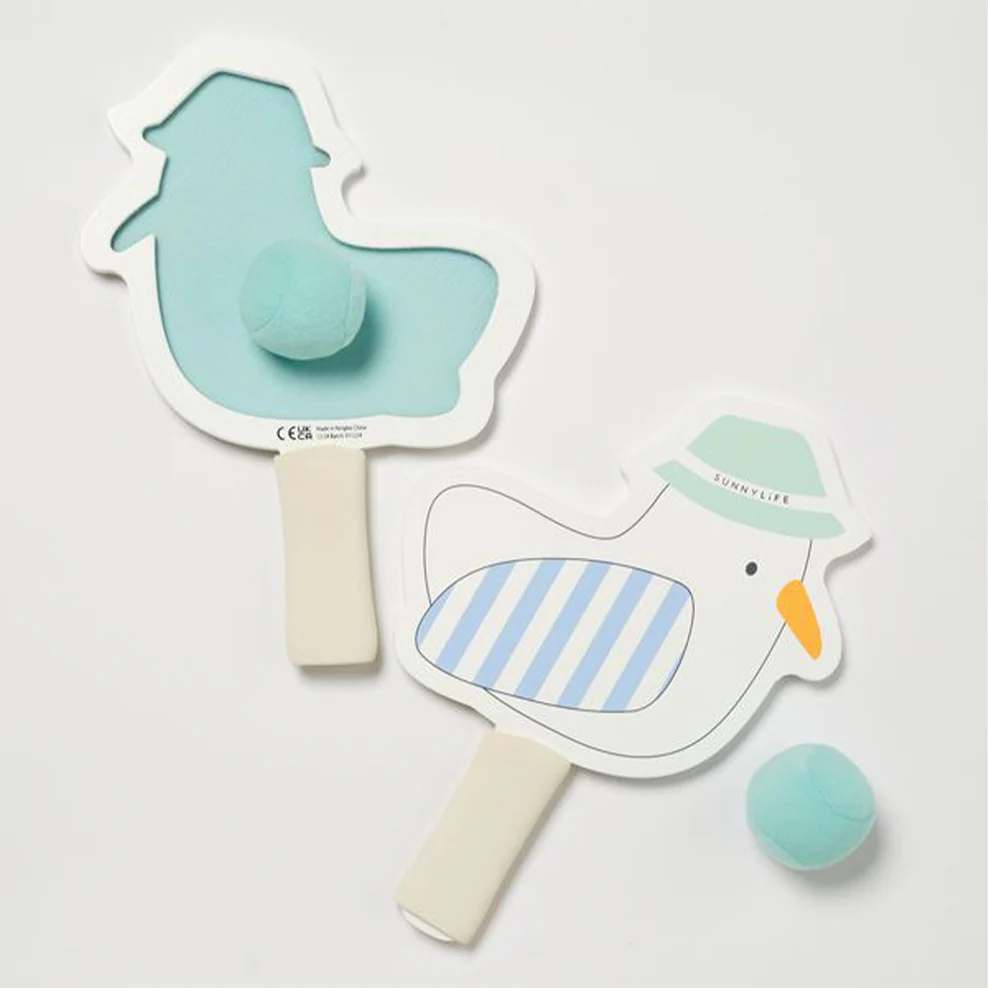 Sunnylife Kids Velcro Beach Bats - Seagull - Image 4