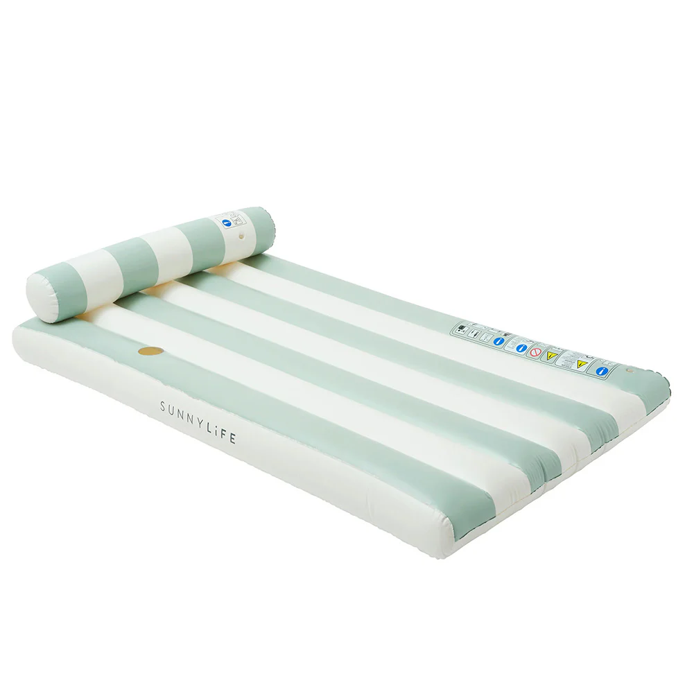 Sunnylife Luxe Lilo - Green Stripe - Image 3
