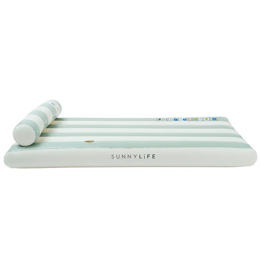 Sunnylife Luxe Lilo - Green Stripe - Image 4