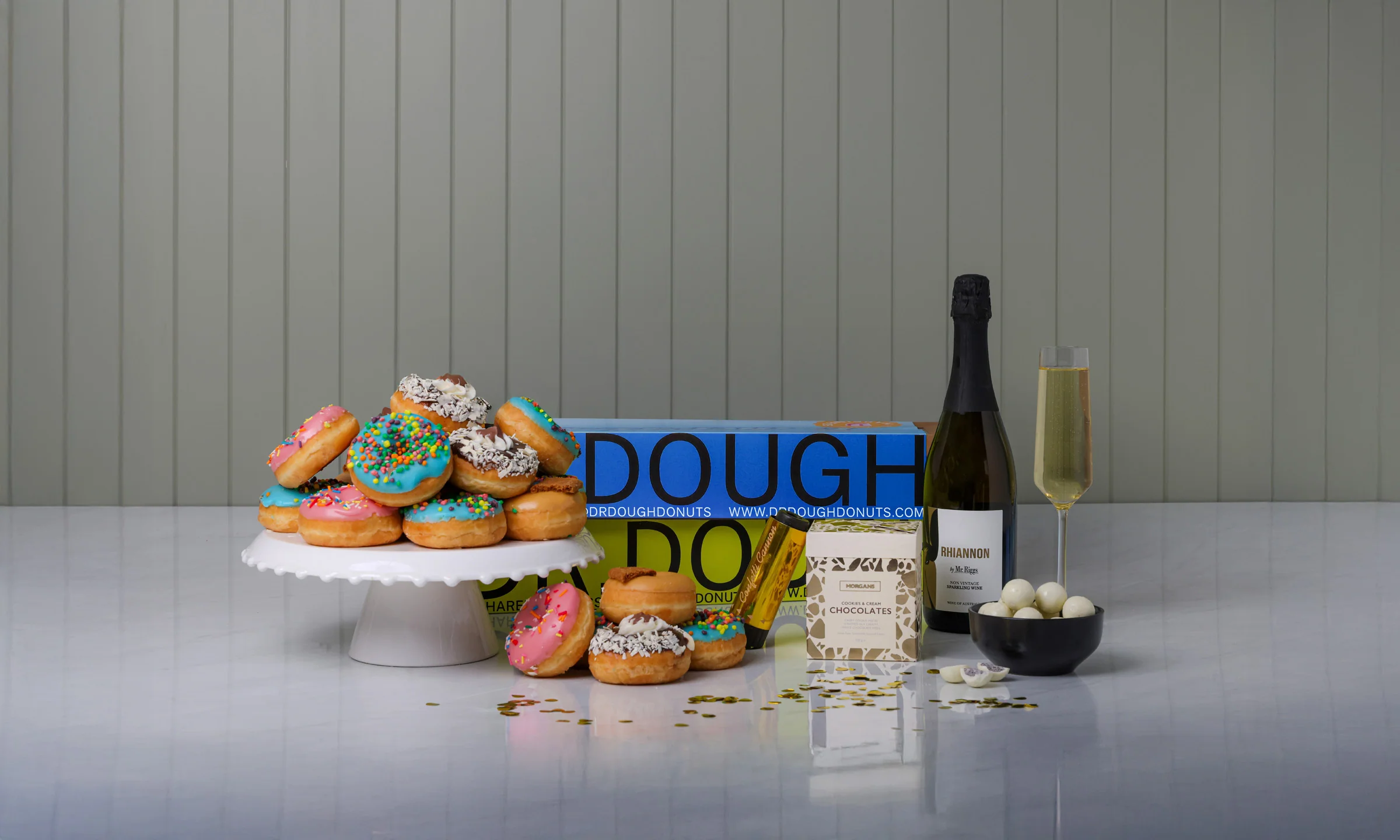 The Sparkling Wine & Donuts Celebration Box
