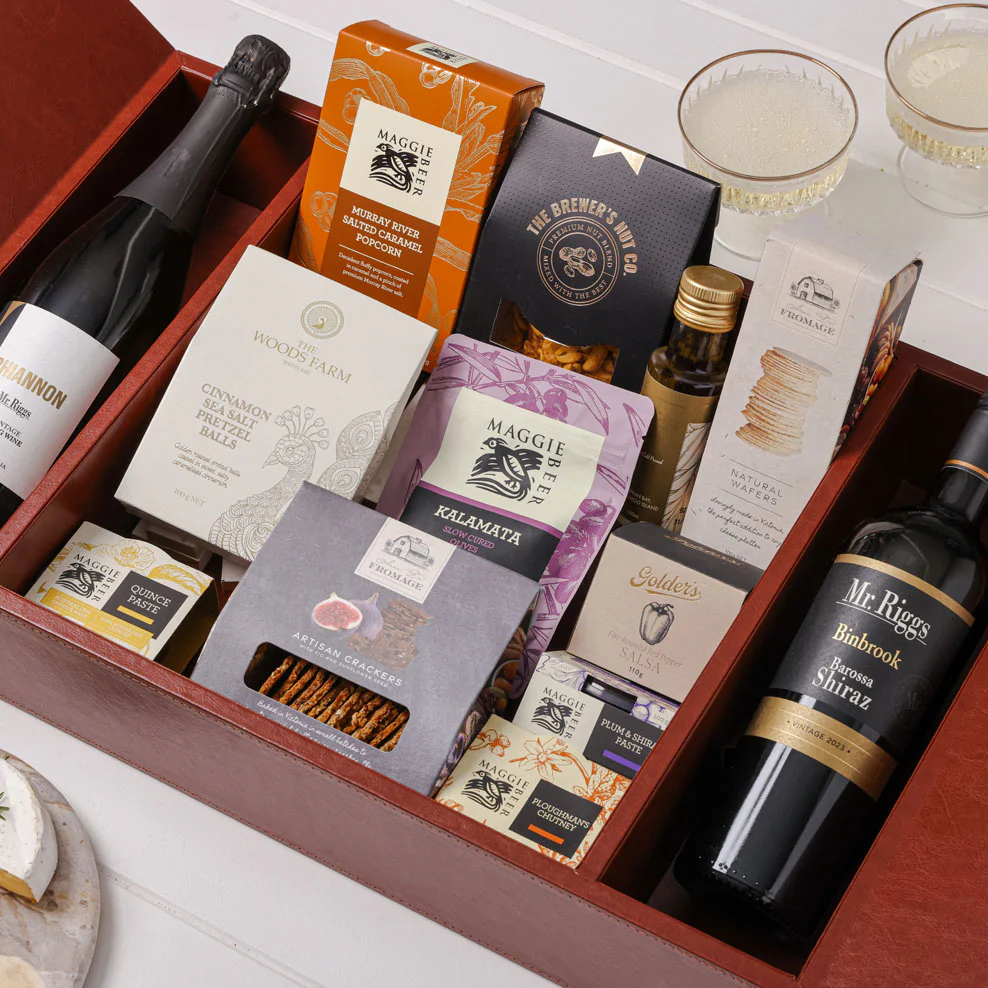 The Ultimate Foodies Celebration Keepsake Box with Shiraz & Sparkling Wine - Image 5