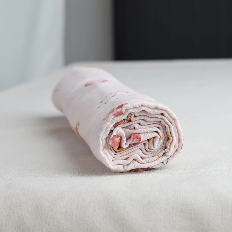 Whistlewood Muslin Wrap – Pink - Image 3