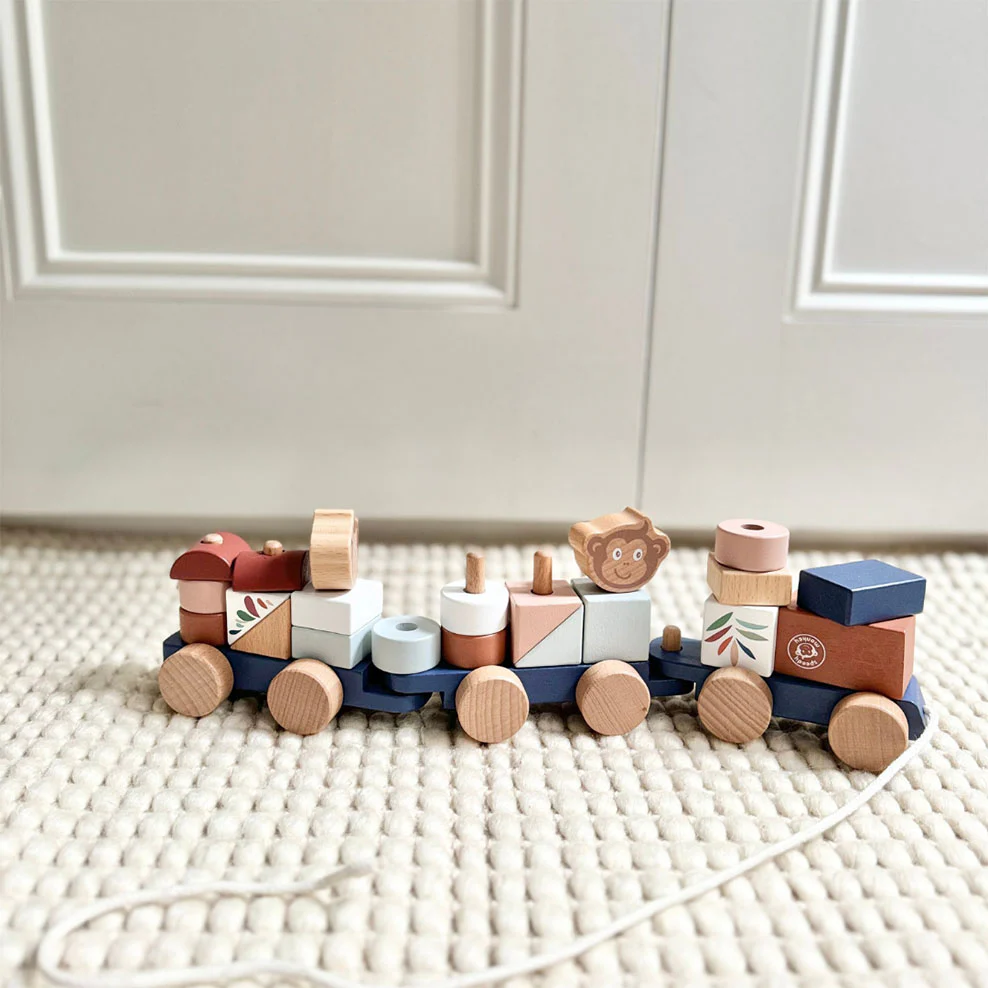 Wooden Stacking Train - Image 3