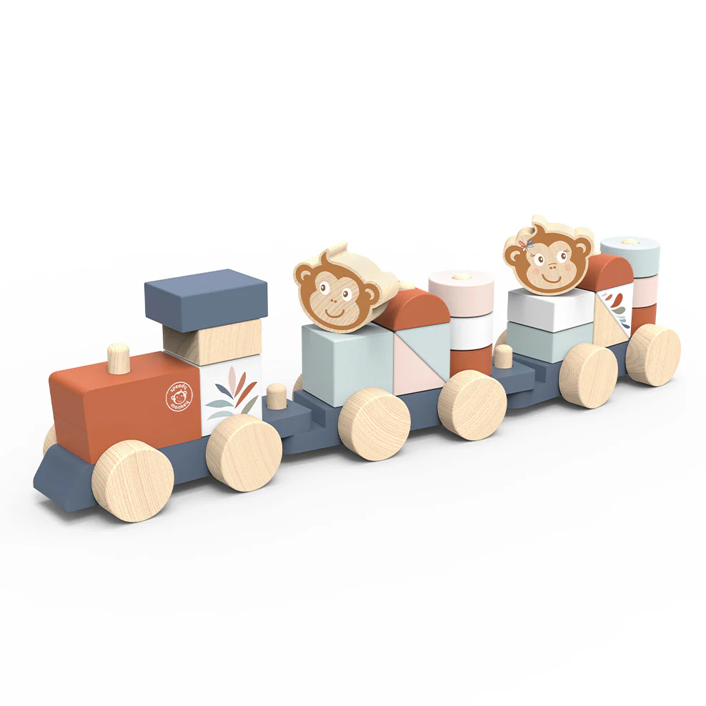 Wooden Stacking Train - Image 4