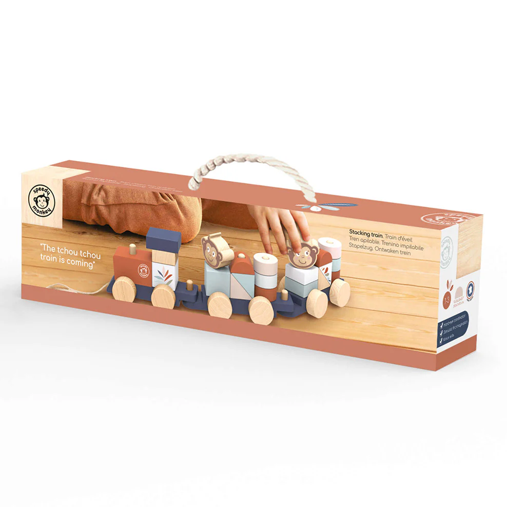 Wooden Stacking Train - Image 5