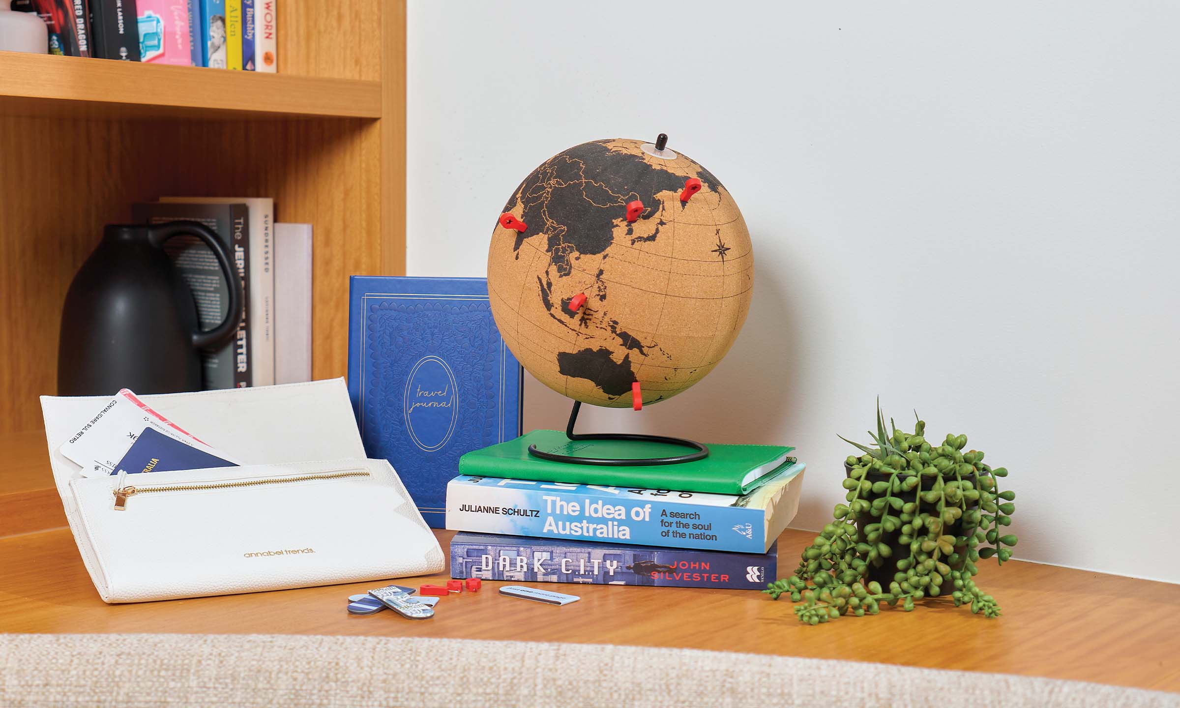 World Globe with Destination Pins